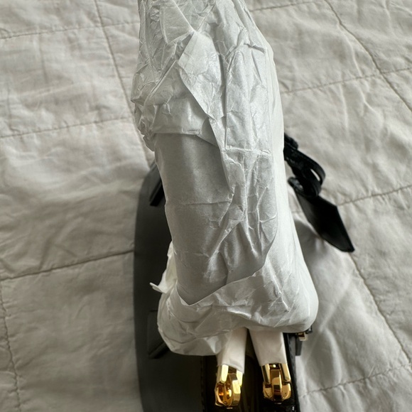 BRAND NEW! Authentic PRADA Saffiano Vernice Mini Galleria Double Zip Tote Black - Picture 6 of 16